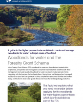 Woodlands for Water and the Forestry Grant Scheme